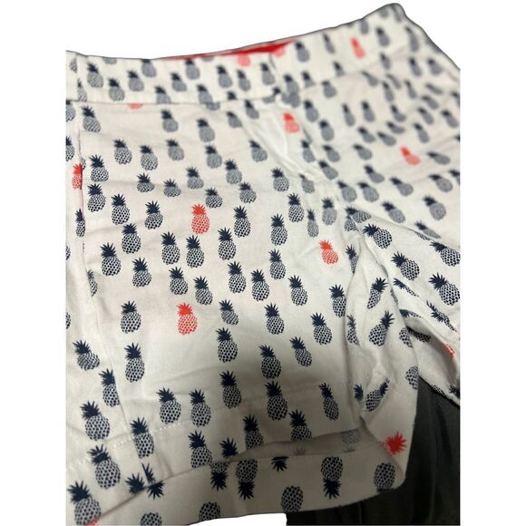 J. Crew Adorable Pineapple Shorts White Red and Blue Size 00 XXS - Picture 5 of 9